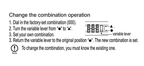 Combination Bolt Gate Lock (Owach Al-971) Combi Bolt Latch,Sliding Barrel Bolt Lock, Stainless Steel Sliding Bolt (Black) #TOP4