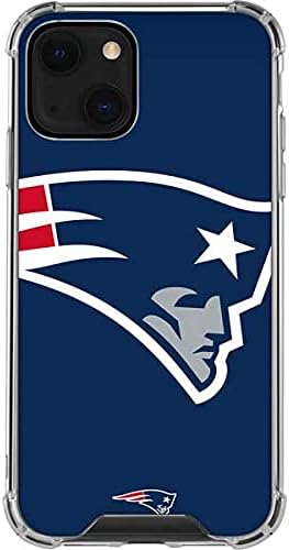 Skinit Clear Phone Case Compatible with iPhone 13 Mini - Officially Licensed NFL New England Patriots Large Logo Design
