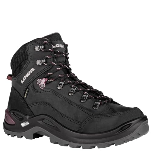 LOWA Stiefel mittel RENEGADE GTX MID Ws [2024] schwarz/pflaume, 39.5
