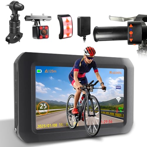 VSYSTO Bicycle Camera, Selfie Mode, WiFi GPS Colorful...