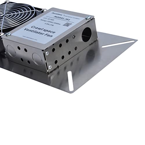 Durablow Stainless Steel Crawl Space Foundation Fan Ventilator (Stainless Steel Silver, M1P) #TOP2