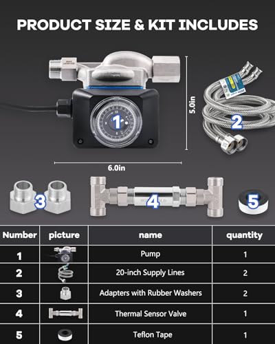 Crispaire CP-11-MYF Instant Hot Water Recirculating Pump Kit thumb #1