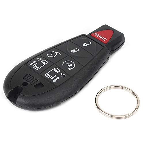 Zhisheng 7 Button 2PCS Keyless Entry Remote Car Key Fob Replacement for Dodge Grand Caravan, M3N5WY783X IYZ-C01C