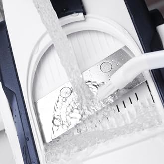 Multifunctional Kitchen Gadgets Mandoline Food Slicer, Safe Veggie Chopper Vegetable Cutter, French Fry Cutter Onion Chopper Vegetable Slicer Fruit Cutter Dicer For Meal Prep - DeepBlue