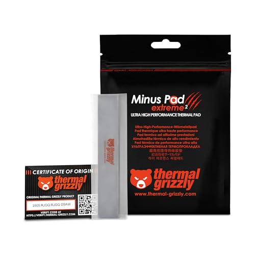 Thermal Grizzly Minus Pad Extreme 2 - �����\�T�[�}���p�b�h 120x20x1.5mm (2��) - �D�ꂽ�M�`�����A��d���� - GPU�ASSD�ARAM�A�Q�[���@�ɍœK