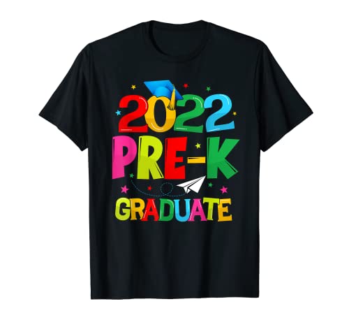 2022 Pre-k Graduate Shirts Ragazze Bambini Laurea Maglietta