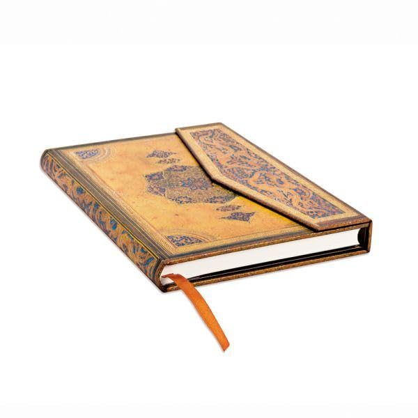 Cuaderno midi safavid Paperblanks con páginas rayadas para escritura elegante 6