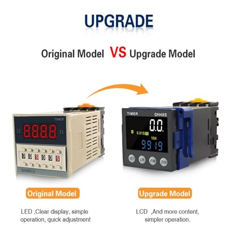 Relais temporisé programmable DH48S-2Z 220VAC avec sa base de prise incluse - 4