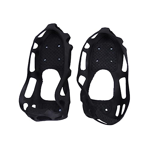 COSMEVIVI 1pair Teeth - Crampons for Shoes Ice Cleats Climbing Overshoes Enhanced Traction for Snowfield Activities Multiple