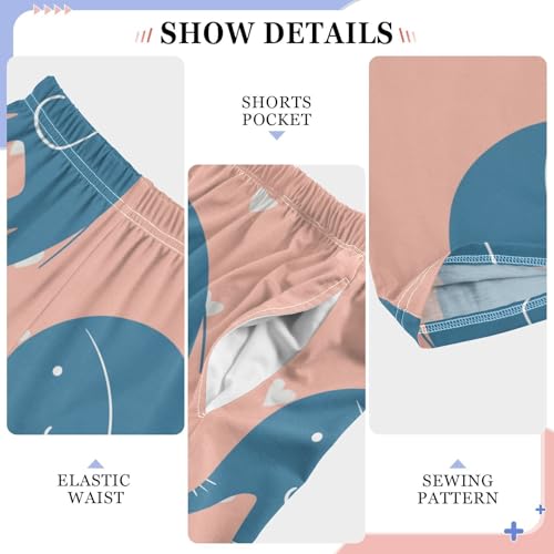 Baby Elephant Boys Pants Boys Athletic Pants Long Pant for Boywith Pockets Wide-Leg Size 6-14Y4