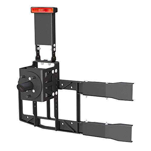 ARIES 2563001 Jeep Wrangler JL Heavy-Duty Adjustable Rear Door Spare Tire Carrier for Up to 37-Inch Wheels