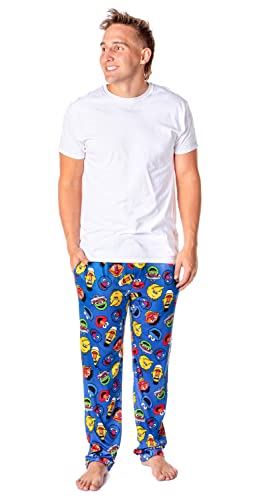 Sesame Street Men's Allover Character Head Adult Lounge Pajama Pants4