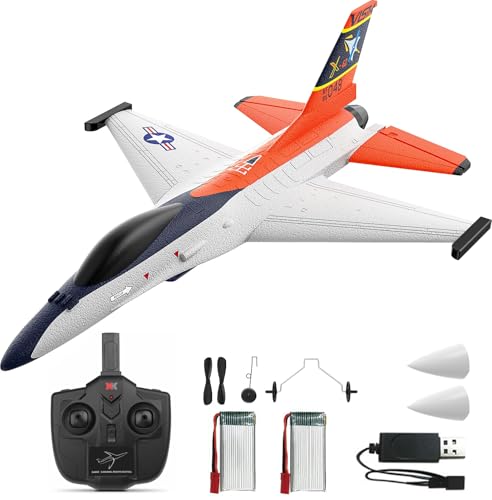 DEERC F-16 Style RC Airplane (X-62A Vista), 4-Channel Remote Control