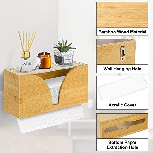 Paper Towel Dispenser, Folded Paper Towel Holder With Lid, Commercial C-Fold, Z-Fold, Trifold Hand Paper Towel Holder Dispenser For Bathroom And Kitchen, Wall Mount Or Countertop For Multifold #TOP5