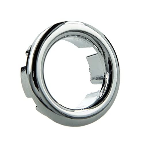 tecuro Überlaufblende Ø 28 mm Abdeckung Ring für Überlaufloch Waschbecken