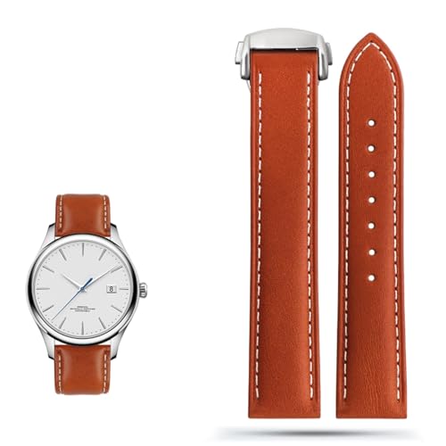 Bracelet en cuir véritable marron pour Omega Seamaster et Speedmaster en 20mm