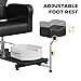 GAOMON Reclining Pedicure Chair with Stool, 360 Swivel Massage Foot Bath Hydraulic Pedi Chair, Height Adjustable Pedicure Unit Station Beauty Spa Salon,Black