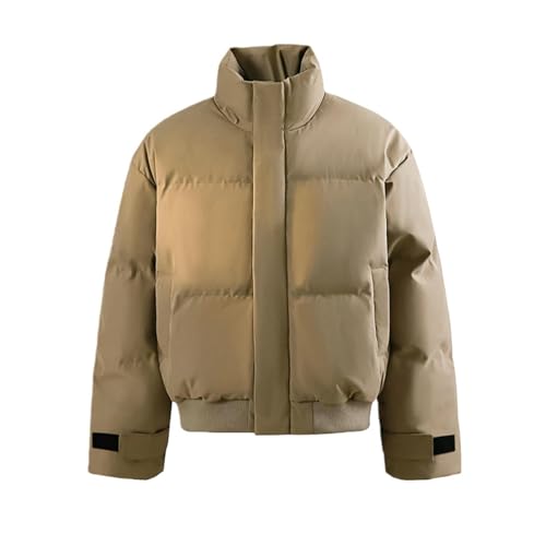 Veste homme col montant rembourrée et épaisse, oubliez le froid avec ce blouson street