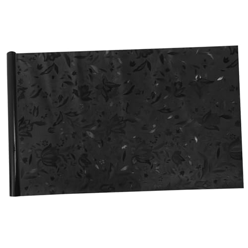 Vinilo decorativo de privacidad para ventana color negro 200x45 cm