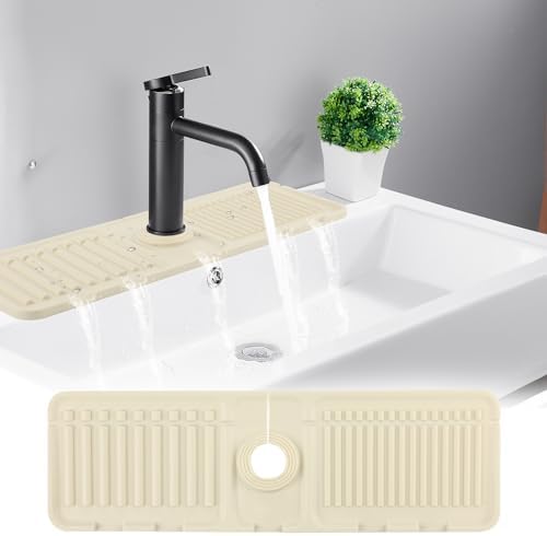 Amazon.com: Amerner Kitchen Sink Splash Guard, Silicone Faucet Guard ...