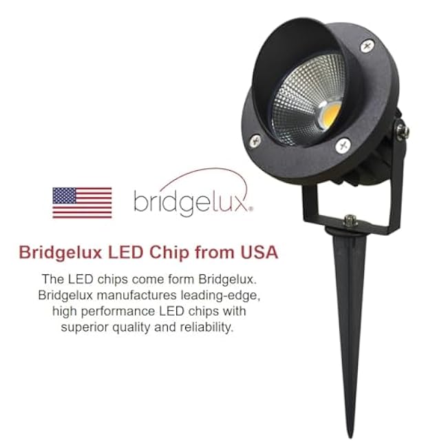 LED Outdoor Spotlight Flag Light 120V 20W White Waterproof Landscape Spotlights Plug-in Christmas Spot Lights for Yard House Tree Decoration Lighting, 3000K Warm White, 120V 20W