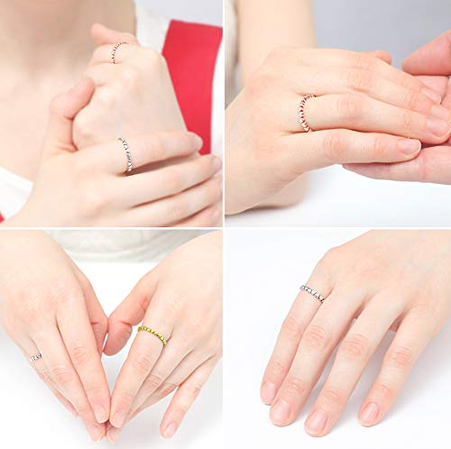 Wbrwp Rose Gold Color Size 10 Stainless Steel Heart Shaped Vintage Classical Heart Ring Simple Plain Stacking Wedding Band Promise Ring Stackable Rings Eternity Promise Rings Present For Her #TOP4