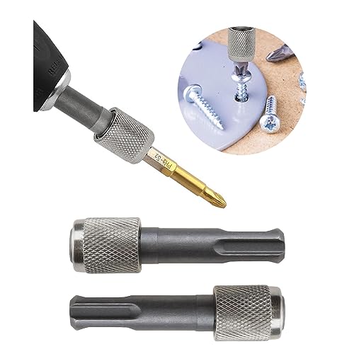 SG Store 2PCS SDS-Plus Drill Chuck Adapter 6.35mm 1/4 Inch Hex Socket Drill Holder Converter SDS Bit Adapter for Hammer Drills Light Picks - Image 3