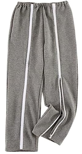 GZKDKZB Pijamas para Pacientes con parálisis, Ropa de Cuidado Abierto, Pantalones para incontinencia, Pijamas fáciles de Poner y Quitar para rehabilitación de fracturas, Reposo en Cama, di