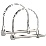 2 Pcs Extended Pto Pin, Safety Coupler Pin 1/4' x 2-3/4'(6.3mm x 70mm), Full Marine Grade 316 Stainless Steel Heavy Duty Shaft Locking Pin