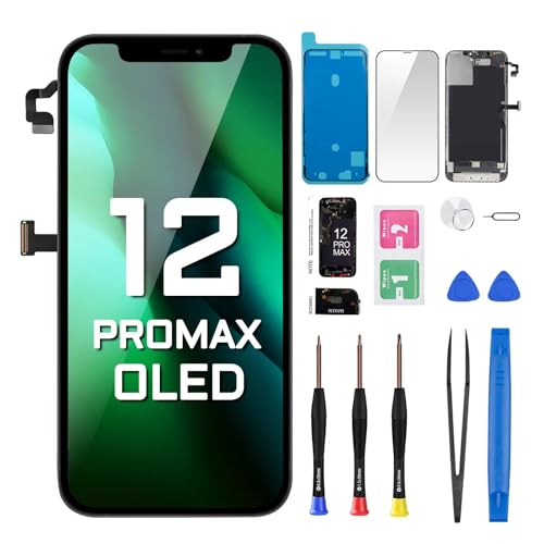 DGSCSMY iPhone 12 Pro Max XN[ p 6.7C` LCD fBXvC 3D ^b` fW^CU[ tAZu C[Xs[J[ ߐڃZT[ Cc[Lbg hڒ A2411 A2342 A2410