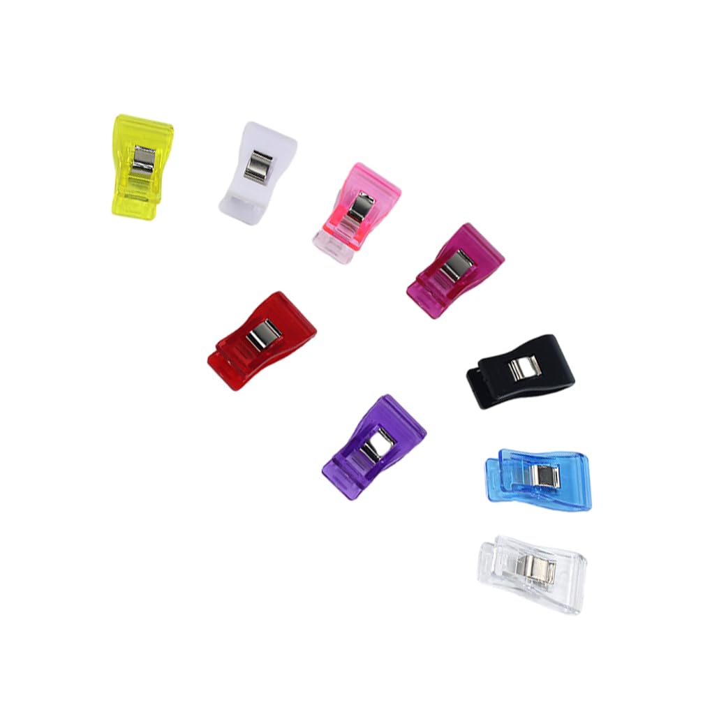 10 Set mit 32 x Multi-Clips für Kleidung – organisiert und ordentlich in jeder Einstellung, Wäscheklammern, ABS, feste Clips, Klemme, rutschfest, platzsparend, gemischte Farben