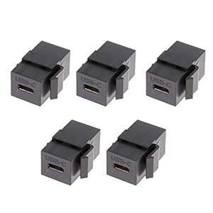 F Fityle ABS Type C aansluiting naar – USB 3.1, Zwart