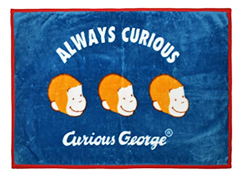 丸眞 ひざ掛け おさるのジョージ アメカジジョージ ブランケット H70×W100cm かわいい ふわふわ おしゃれ 防寒グッズ 4765014300