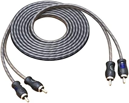 RECOIL RCI29 100% Oxygen Free Copper 9ft 2-Channel RCA Audio Cable, Twisted Pair with Noise Reduction