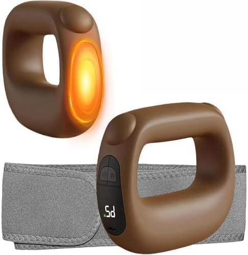 Image of Bionic Heated Massager, Wireless Portable Shiatsu Neck and Back Massager, Electric Deep Tissue 4D Kneading Massage, Simulated Human Hand Design for Pain Relief and Muscle Relax.