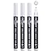 Produktbild STATIONERY ISLAND Kreidestifte für Tafel Abwaschbar, Kreidestift für Fenster 4er Pack, Weiß Kreidemarker für Glas & Tafeln, Fensterstifte, Zeichnung, Künstler