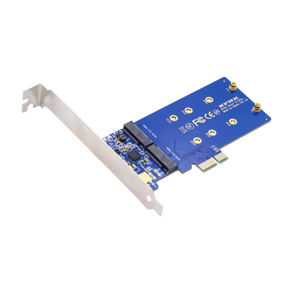 Amazon.co.jp: NFHK デュアル SATA NGFF キー B+M SSD PCI-E 1x