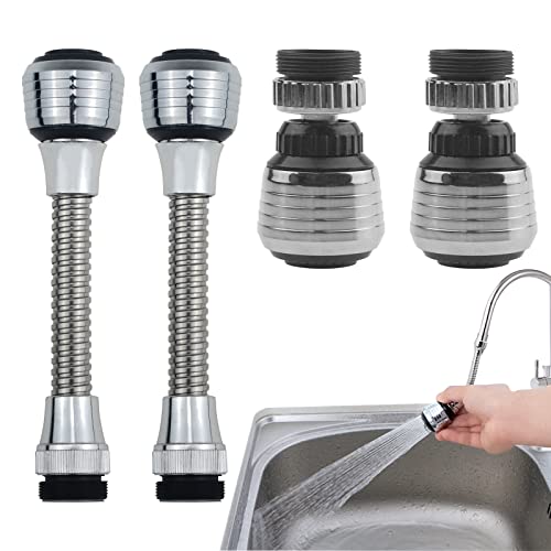 4 Pack Faucet Extender Tubes Flexible 360 Degrees Faucet Extension Sprayer For Kitchen Sink #TOP21