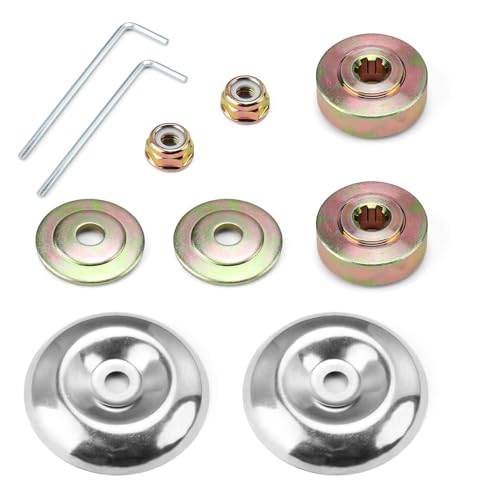 Pieces Detachees Debroussailleuse, 10 Pièces Pièces et Accessoires Tondeuses à Gazon, avec Plaque de Poussée et Couvercle de Protection, Piece Detachee...