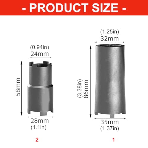 Heavy Duty Alloy Steel Clutches Plate Nut Removal Tool Two Head Design for CG125 JH70 Motorcycle Repair Maintenance High Strength Clutch Nut Cap Tool - Thumbnail 4