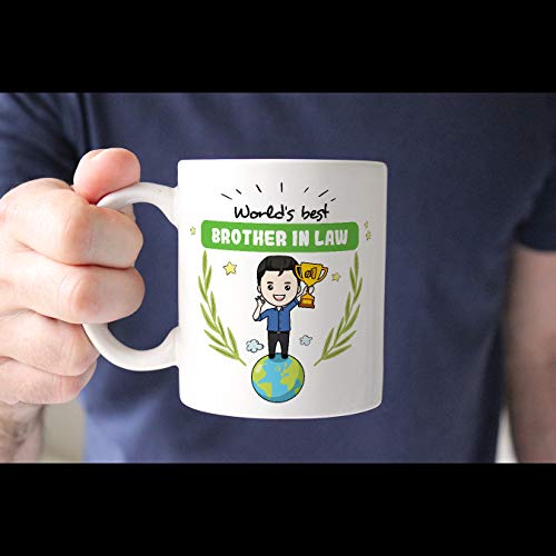 MUGFFINS Mug/Cup Brother in Law -Family World -Funny Gift/Present Idea -Tea/Coffee Ceramic Cup - Image 4