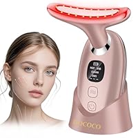 Massaggiatore Viso Lifting Antirughe Elettrico, DOCOCO Doppio EMS Dispositivo di Bellezza Antirughe con 3 Modalità, 45℃ Terapia Lifting Viso, Massaggio Rassodante Viso e Collo
