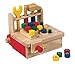 Produktbild Unbekannt Werkbank aus Holz / tragbare Tisch-Werkbank für Kinder aus Holz inkl. Schraubstock + Zubehör / Gewicht: ca. 2,24 kg / 3+