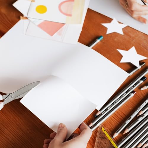 image for 50 Pack White Cardstock 8.5 x 11 White Paper, Goefun 65lb Card Stock P