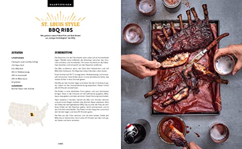 BBQ – The American Way: Alles übers Grillen und Smoken: St. Louis-Style-BBQ-Ribs, Cajun Chicken, Blackened Red Snapper