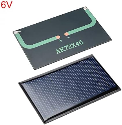 uxcell 5Pcs 6V 60mA Poly Mini Solar Cell Panel Module DIY for Light Toys Charger 72mm x 45mm - 5