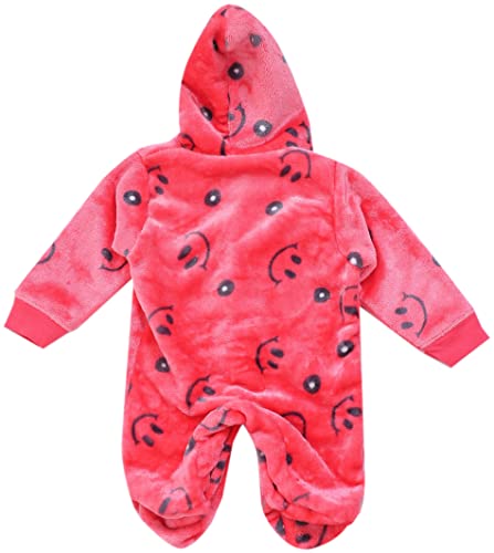 Image of ICABLE Baby Boys Baby Girls Infants Kids Shearing Velvet Full Sleeves Winter Wear Romper Set Overall Set