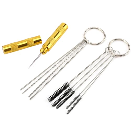 3 Set Airbrush, Cleaning Repair Tool for Spray Gun, Stainless Steel Needle and Brush Set