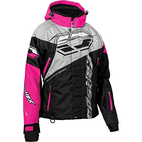Castle X Women's Code G3 Snowmobile Jacket (Silver/Black/Pink Glo - ...