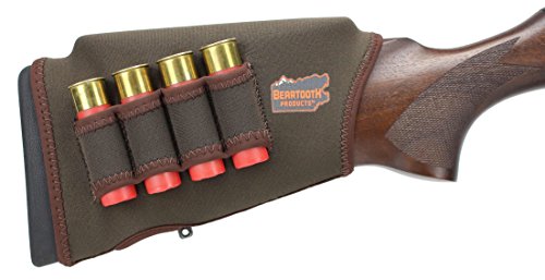 Beartooth Comb Raising Kit 2.0 - Neoprene Gun Stock Sleeve + (5) Hi-Density Foam Inserts - Shotgun Model (Brown)